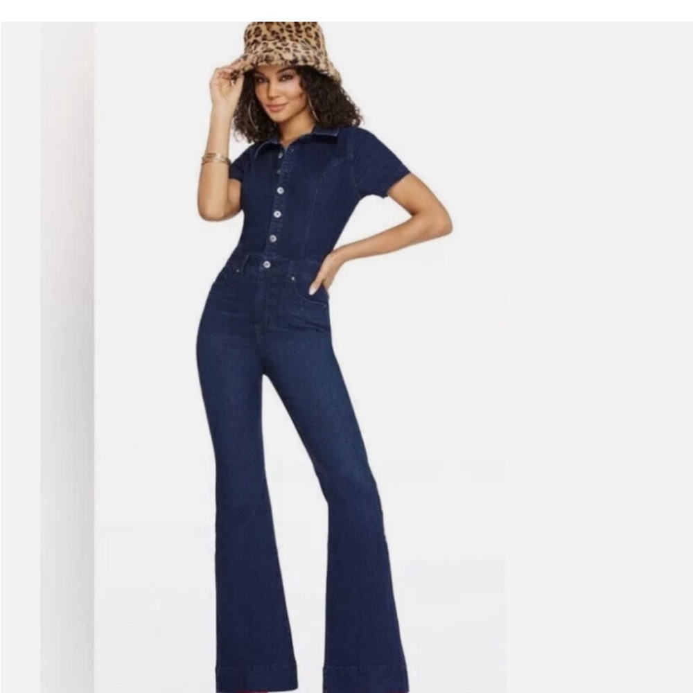 🖤 Black denim jumpsuit